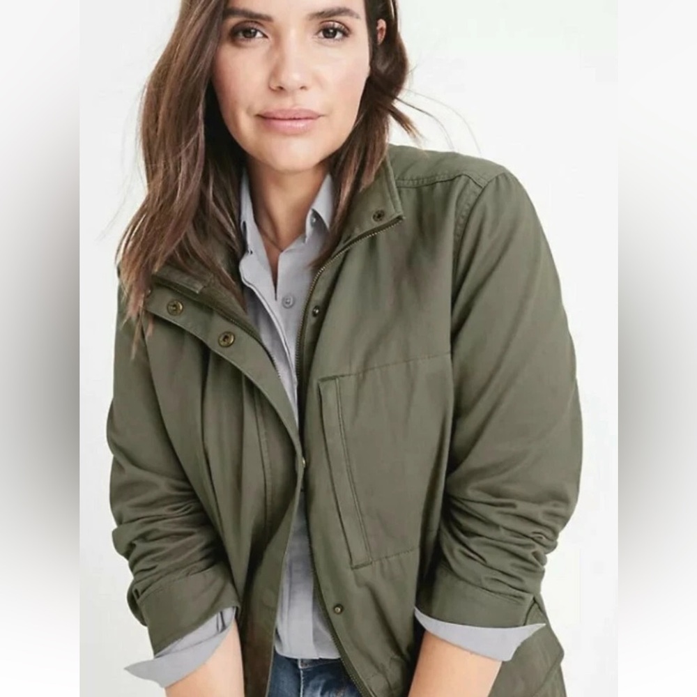 Ryllace Organic Cotton Classic Olive Utility Jacket for Women, new without tags - Picture 2 of 10